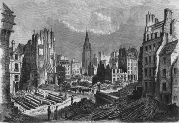 Transformations of Paris under the Second Empire, Paris Haussmannian: piercing of Rue de Rennes