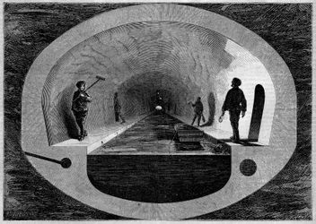 Transformations of Paris under the Second Empire, Haussmann Paris. Construction of the Sewer Sewer