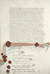 Treaty of Westphalia, signed at Munster, 24th October 1648