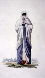 Turkish Woman from Smirna, Ottoman period, third quarter of 18th century