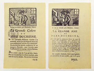 Two Pages from La Grande Colere de Pere Duchesne, 1792