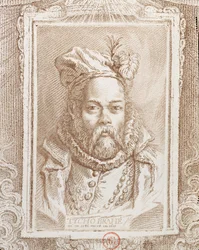 Tycho Brahe (1546-1601), illustration from Histoire des Mathematiciens by Alexandre Saverien (1720-1805), published in Paris, 1766