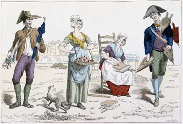 Umbrella Merchant, Flower Merchant, Mattress Carder, Bellows Merchant