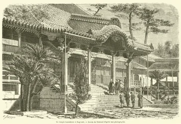 A Buddhist Temple in Nagasaki (engraving)