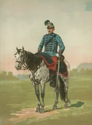 Unidentified French Soldier on Horseback