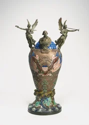 Urn commemorating the centennial of American independence, c.1876