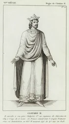 6th Century, Reign of Clotaire II, Clotaire II (engraving)