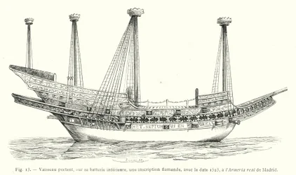 Ship Bearing a Flemish Inscription with the Date 1523, at the Royal Armory of Madrid