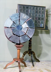 Variable focus mirror designed by Jacques Alexandre Cesar Charles and used by Georges Louis Leclerc Comte de Buffon in his experiments on the fusion of lead