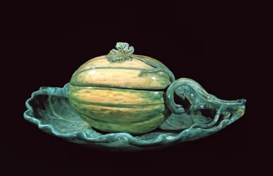 Vegetable dish in the form of a pumpkin, from Sceaux