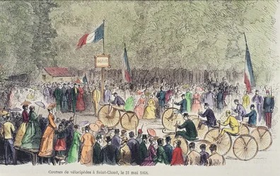 Velocipede Race at Saint-Cloud, 31st May, 1808