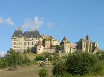View of Biron Castle, 15th-16th century