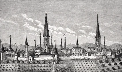 View of Dortmund, after a Copper Engraving in 