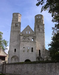 View of Jumieges Abbey
