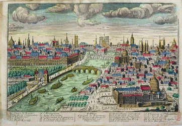 View of Paris and the River Seine