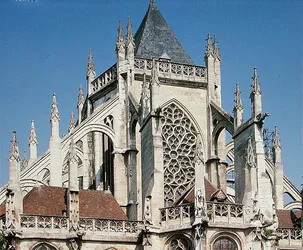 View of flying buttresses