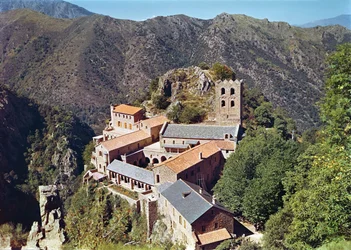 View of the Abbey of St. Martin du Canigou