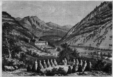 View of the Abbey of Tamie in Savoy