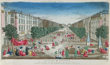 View of the Cours Belsunce, Marseilles, during the plague of 1720