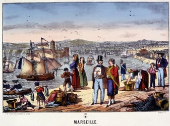 View of the Port of Marseille, Image of Epinal