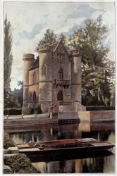 View of the Castle of the Lady Blanche in Orry la Ville in the Oise