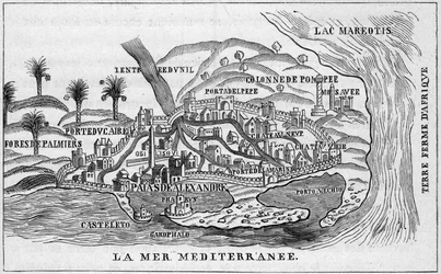 View of the city of Alexandria, Egypt