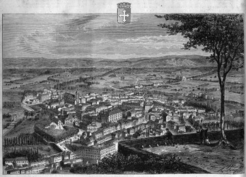 View of the City of Bourg in the Ain