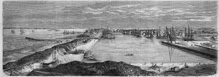 View of the city of Saint Nazaire (Loire Atlantique, 44)