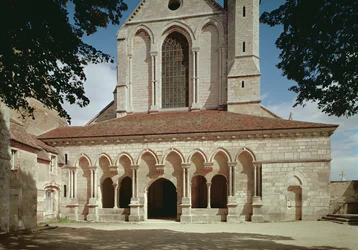 View of the entrance porch of the Cistercian Abbey, built 1140-60
