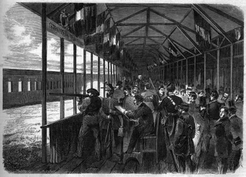 View of the main gallery of the National Fire Centre of Vincennes