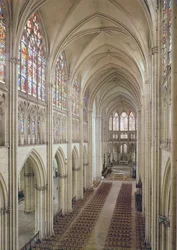 View of the nave and the choir, built 1314-15th century