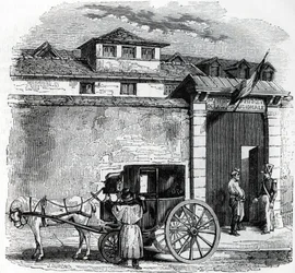 View of the Old Arrest House of the National Guard Known as Hotel des Beans in Paris