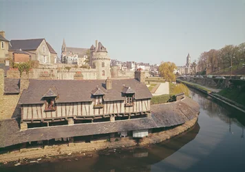 View of the old fortifications and a washing house