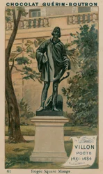 Villon, Poet, 1431-1484, Erected in Square Monge