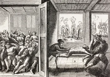 Violence of the French Huguenots against the Catholics in the south of France