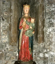 Virgin and Child Holding Grapes, Early 15th Century