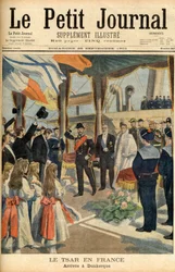 Visit of Tsar Nicholas II of Russia to France - First page of the newspaper Le Petit Journal of 29 September 1901
