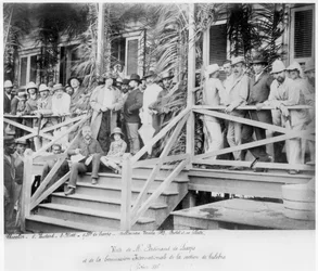Visit of Vicomte Ferdinand de Lesseps (1805-94) and the International Commission for the Culebra Section of the Panama Canal, 1886