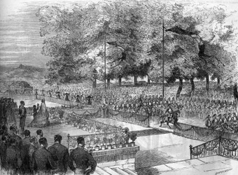 Visit to Lorraine by Empress Elisabeth of Austria (Sissi) (1837-1898)