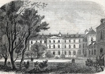 View of the Hospital of La Pietie in Paris