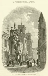 View of the Entrance to the Arsenal, in Venice