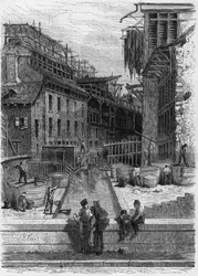 View of a Tannery and Skin Washing Establishment on the Banks of the Bievre in Paris