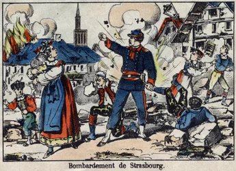 War of 1870 between France and Prussia: Siege and bombing of Strasbourg