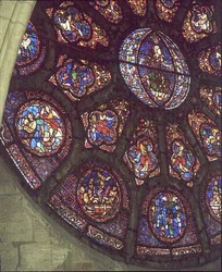 West Rose Window, detail of the Last Judgement, c.1225