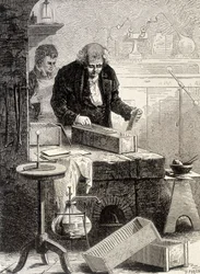 William Cruickshank Built the Troughs Pile - in Album of Science; Illustrious Scholars; Great Discoveries 1896