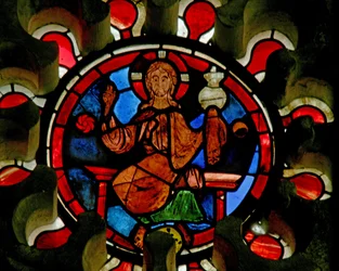 Window depicting Christ