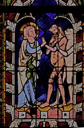 Window N-chapA depicting Christ at the Harrowing of Hell