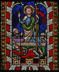 Window N-chapA depicting the Resurrection