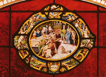 Window depicting January, from Montigny