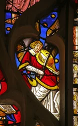 Window depicting Musical Angel with Viol